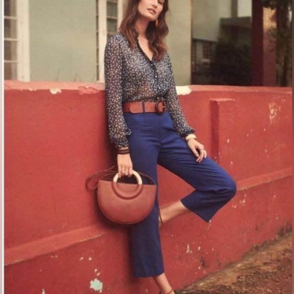 Sézane Jude Pants in Indigo - Picture 1 of 6